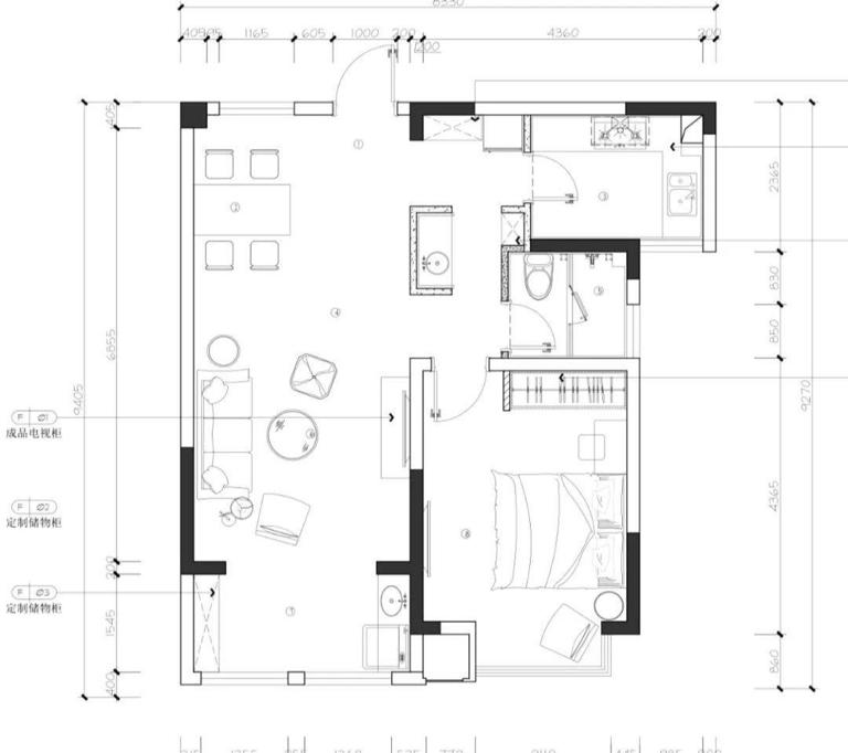 69平的简约风小户型