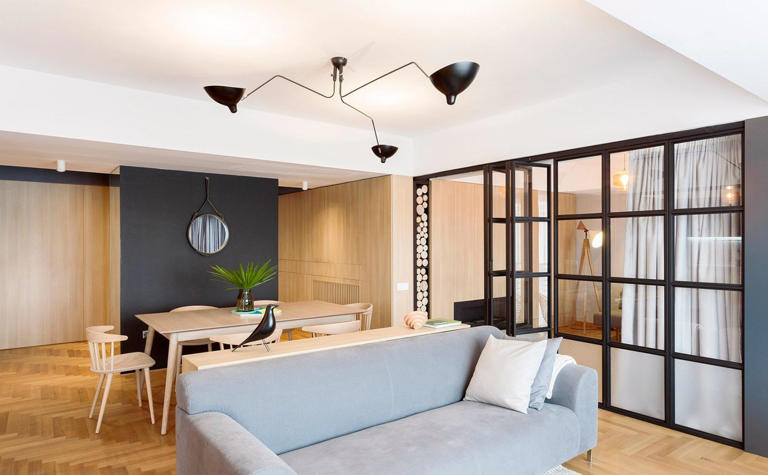 115平现代风全屋原木+高级灰